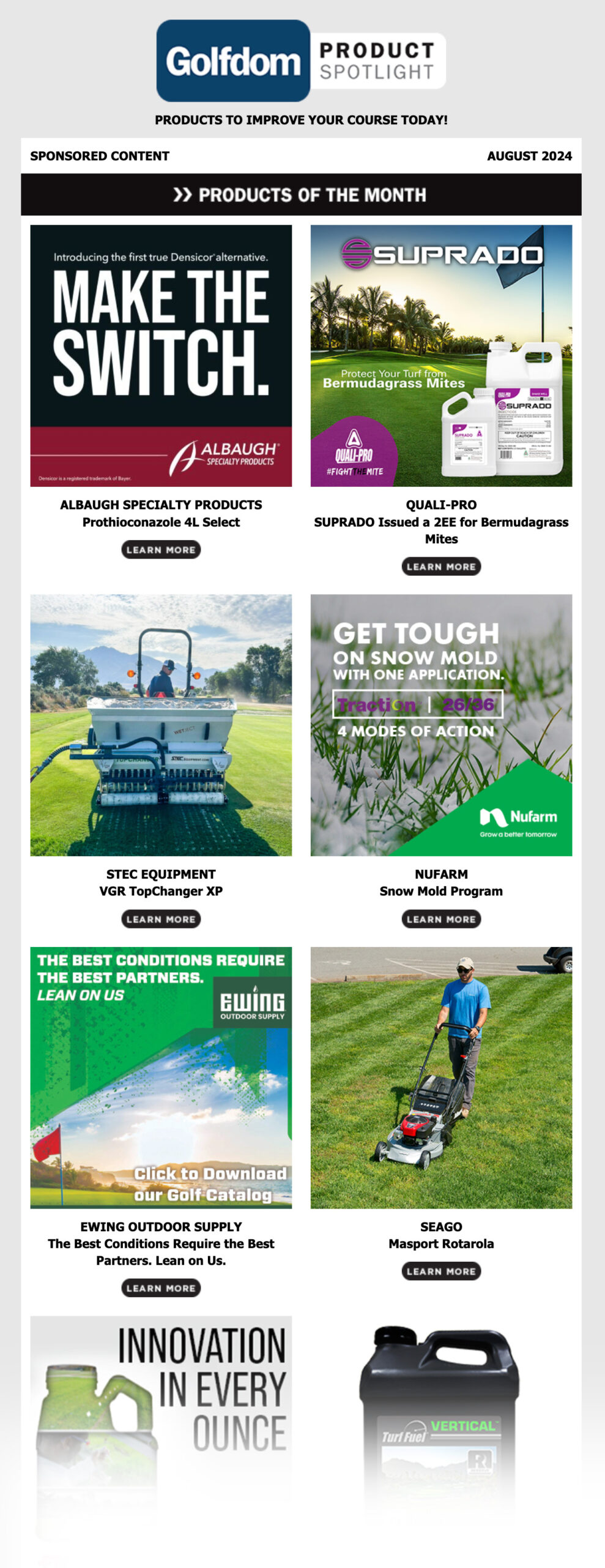 Golfdom Product Spotlight